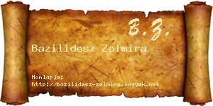 Bazilidesz Zelmira névjegykártya